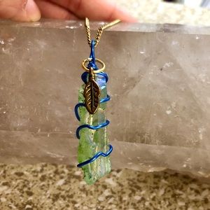 Apple Aura Quartz Handmade Necklace!